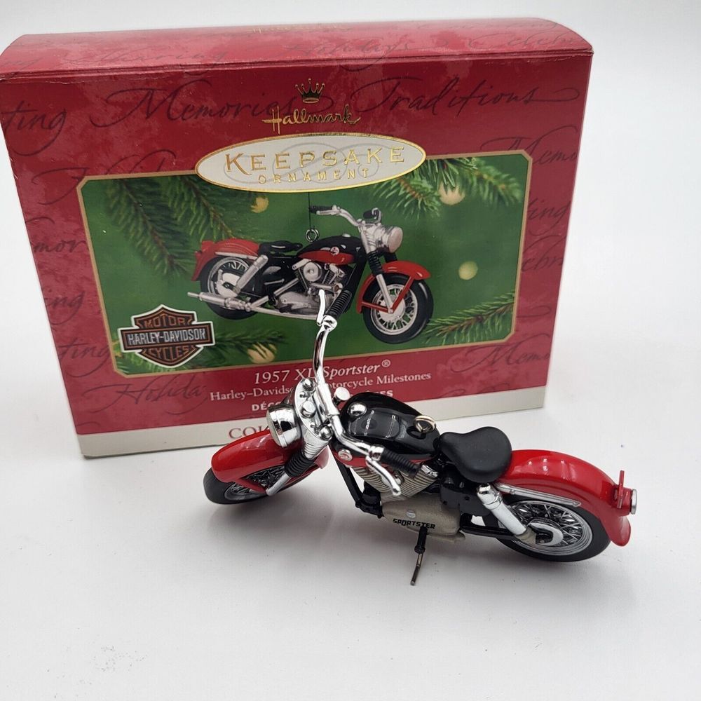 Vtg Hallmark 2001 Harley-Davidson Milestones #3 1957 XL Sportster Ornament